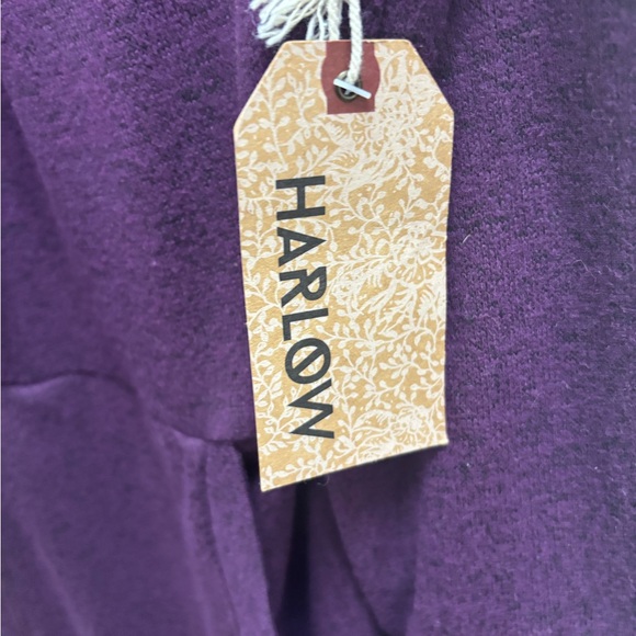 Harlow Deep Purple Hooded Cardigan - Picture 3 of 4